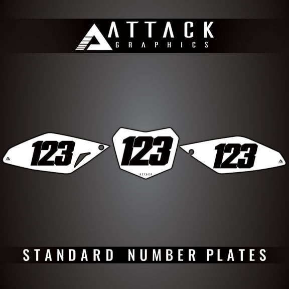 Attack Graphics Number Plate Backgrounds