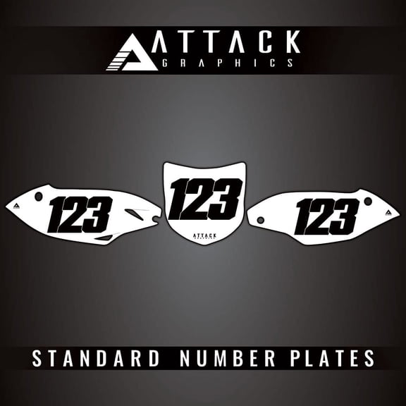 Attack Graphics Number Plate Backgrounds