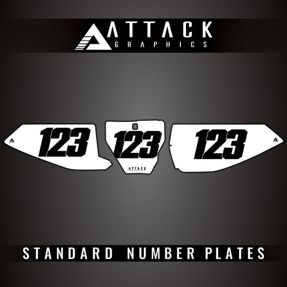 Attack Graphics Number Plate Backgrounds