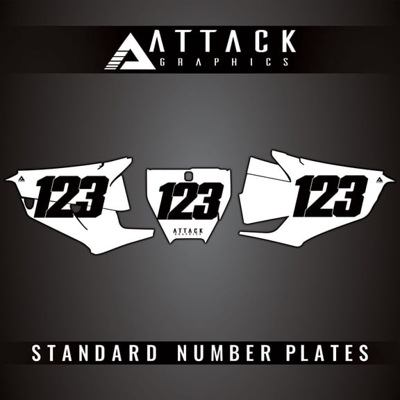 Attack Graphics Number Plate Backgrounds