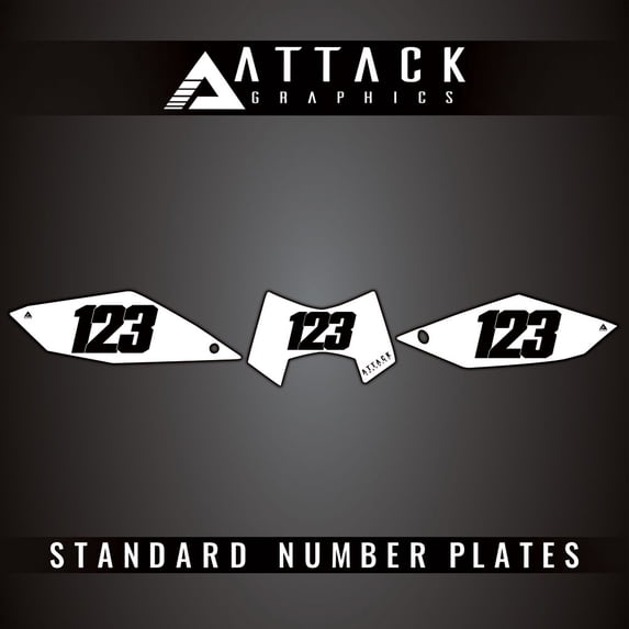 Attack Graphics Number Plate Backgrounds