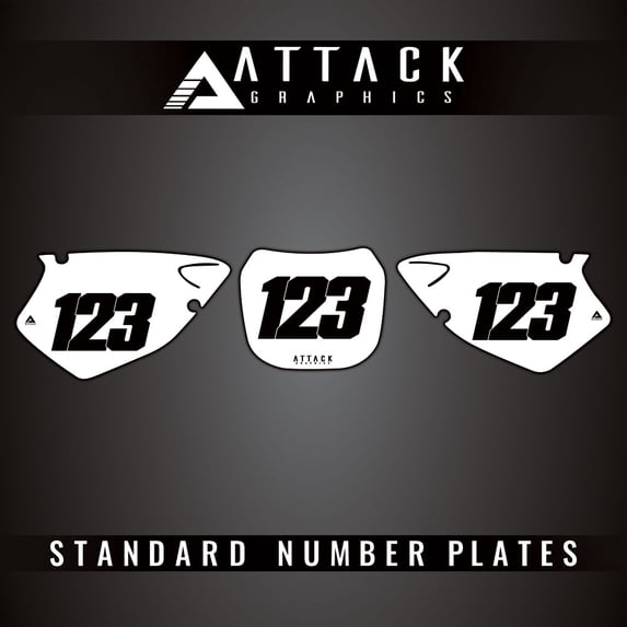 Attack Graphics Number Plate Backgrounds
