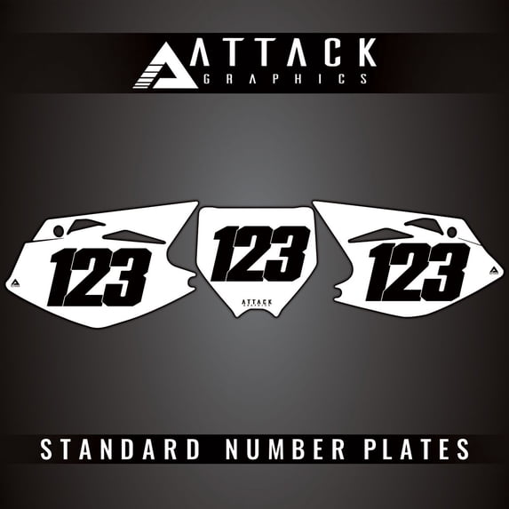 Attack Graphics Number Plate Backgrounds