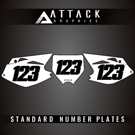 Attack Graphics Number Plate Backgrounds