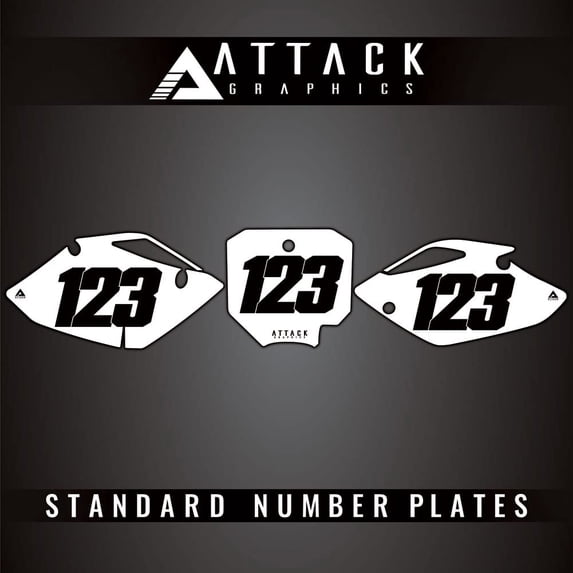 Attack Graphics HON_F_05 Number Plate Backgrounds