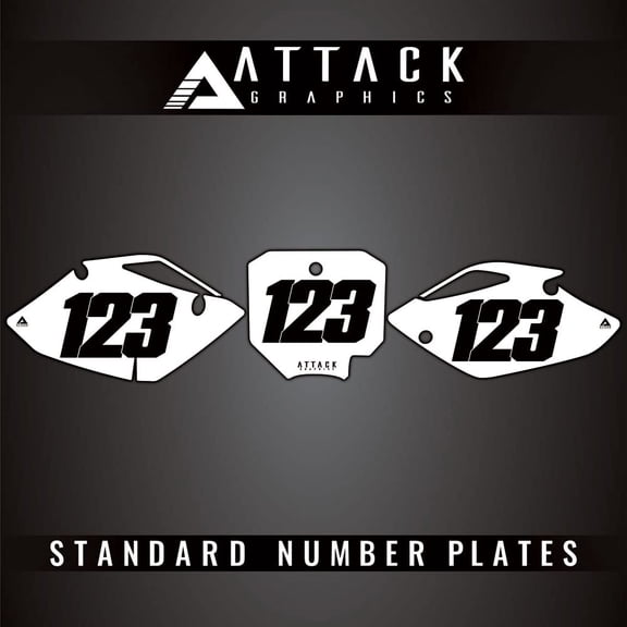 Attack Graphics HON_F_05 Number Plate Backgrounds