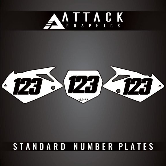 Attack Graphics Number Plate Backgrounds