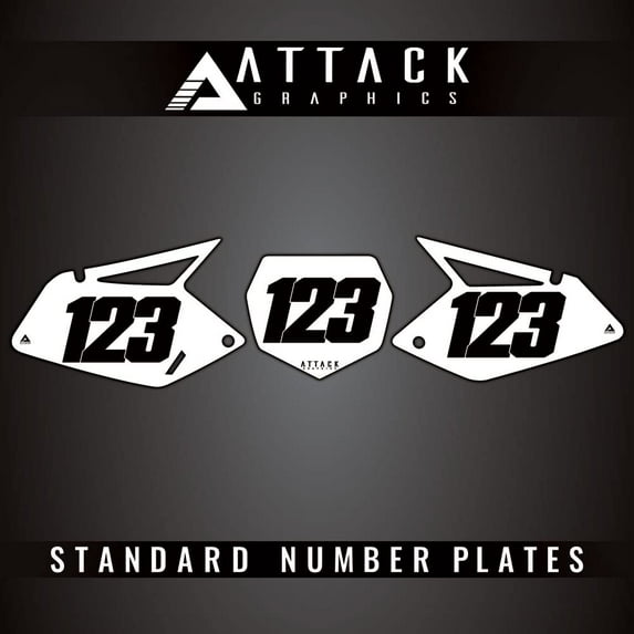 Attack Graphics Number Plate Backgrounds
