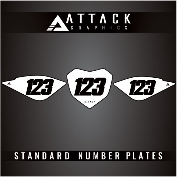 Attack Graphics Number Plate Backgrounds