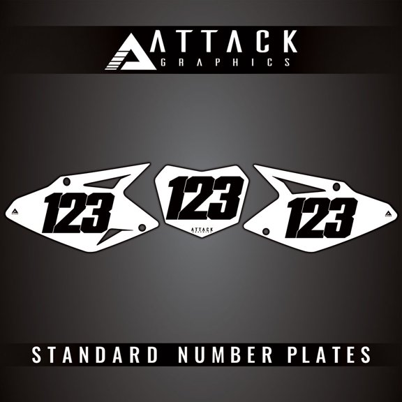 Attack Graphics Number Plate Backgrounds