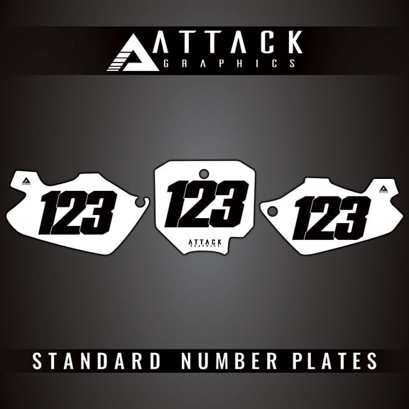 Attack Graphics Number Plate Backgrounds