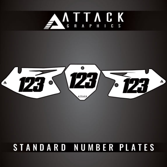 Attack Graphics Number Plate Backgrounds