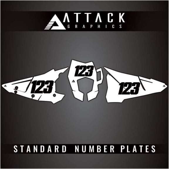 Attack Graphics Number Plate Backgrounds
