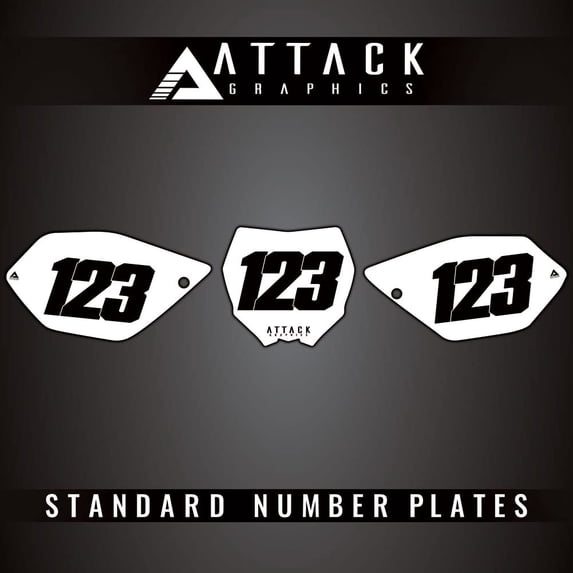Attack Graphics Number Plate Backgrounds