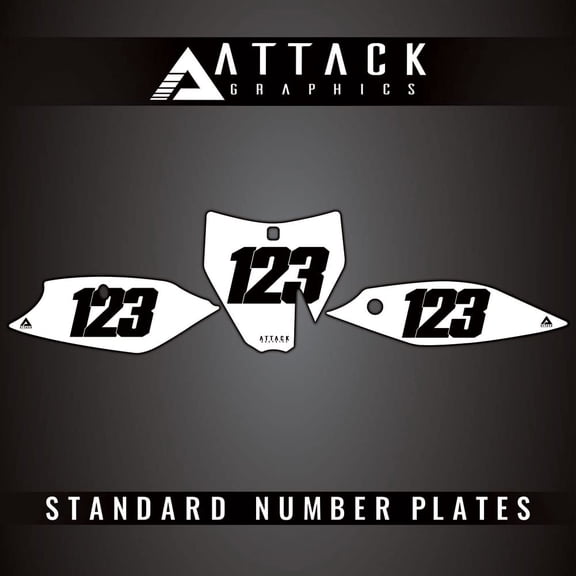 Attack Graphics Number Plate Backgrounds
