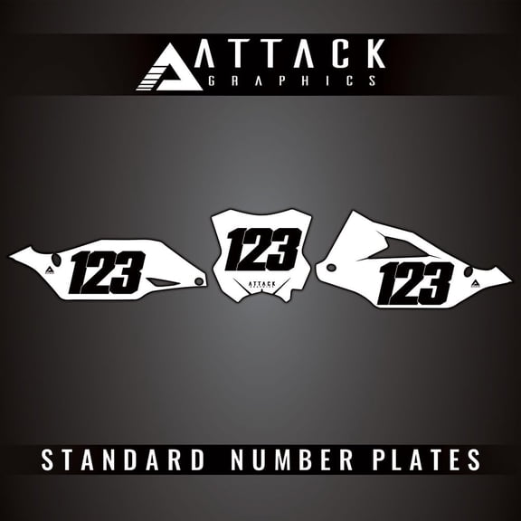 Attack Graphics Number Plate Backgrounds