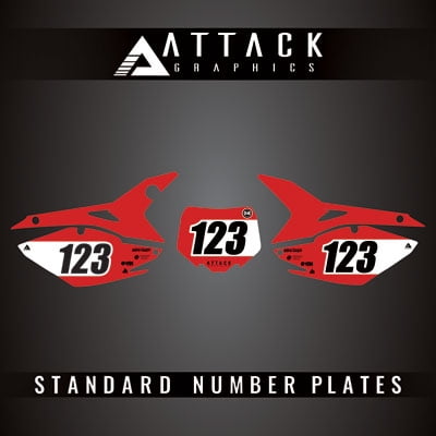Attack Graphics Pro Series Number Plate Backgrounds For Honda CRF450R 2015