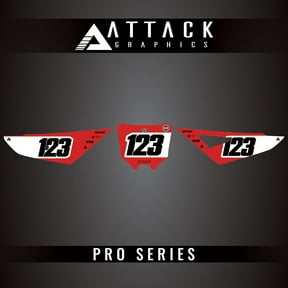 Attack Graphics Pro Series Number Plate Backgrounds for Honda CRF450RX 2025