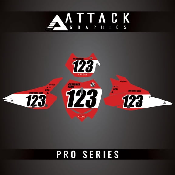 Attack Graphics Pro Series Number Plate Backgrounds for Beta 250 RR Race Edition 2023