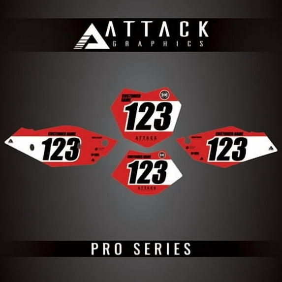 Attack Graphics Pro Series Number Plate Backgrounds for Beta 300 RR 2013