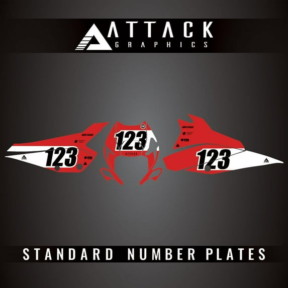 Attack Graphics Pro Series Number Plate Backgrounds for Beta 390 RR Race Edition 2024