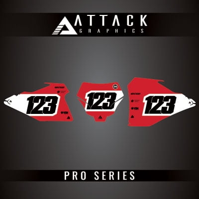 Attack Graphics Pro Series Number Plate Backgrounds for GASGAS MC 250 2024