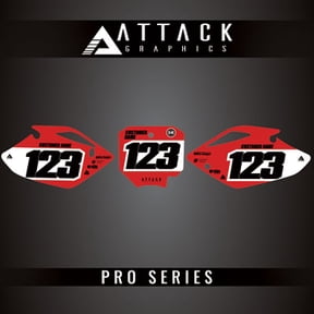 Attack Graphics Pro Series Number Plate Backgrounds for Honda CRF150R 2022