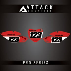 Attack Graphics Pro Series Number Plate Backgrounds for Honda CRF250R 2017