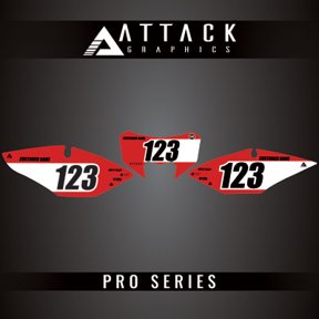 Attack Graphics Pro Series Number Plate Backgrounds for Honda CRF450L 2020