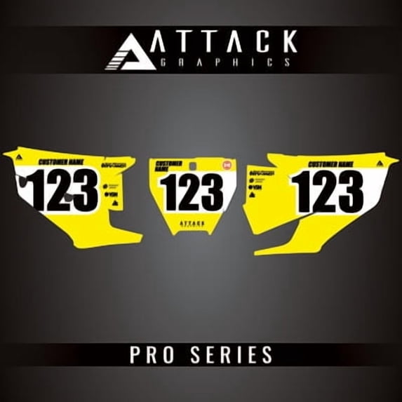 Attack Graphics Pro Series Number Plate Backgrounds for Husqvarna FC 450 2019