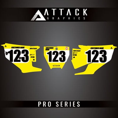 Attack Graphics Pro Series Number Plate Backgrounds for Husqvarna FC 450 Rockstar Edition 2019