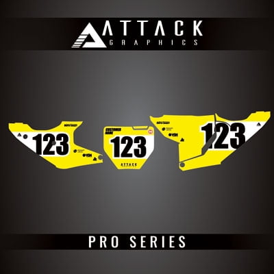 Attack Graphics Pro Series Number Plate Backgrounds for Husqvarna FC 450 Rockstar Edition 2022