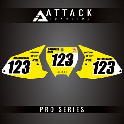 Attack Graphics Pro Series Number Plate Backgrounds for Husqvarna TC 65 2023