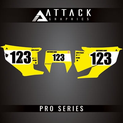 Attack Graphics Pro Series Number Plate Backgrounds for Husqvarna TE 150 (Fuel Injected) 2023