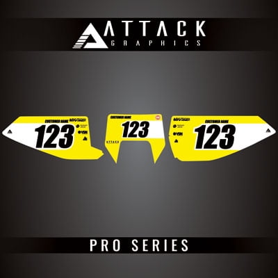 Attack Graphics Pro Series Number Plate Backgrounds for Husqvarna TE 250 2018