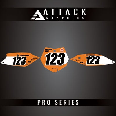 Attack Graphics Pro Series Number Plate Backgrounds for KTM 85 SX 17/14 2016