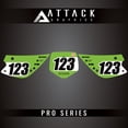 thumbnail image 1 of Attack Graphics Pro Series Number Plate Backgrounds for Kawasaki KX100 2009, 1 of 3