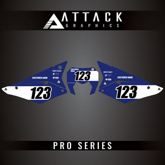 Attack Graphics Pro Series Number Plate Backgrounds for Sherco 450 SEF-R Racing 2017