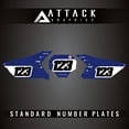 Attack Graphics Pro Series Number Plate Backgrounds for Yamaha YZ450F