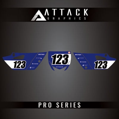 Attack Graphics Pro Series Number Plate Backgrounds for Yamaha YZ85 2020