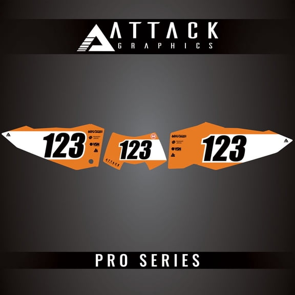Attack Graphics Pro Series Number Plate Backgrounds