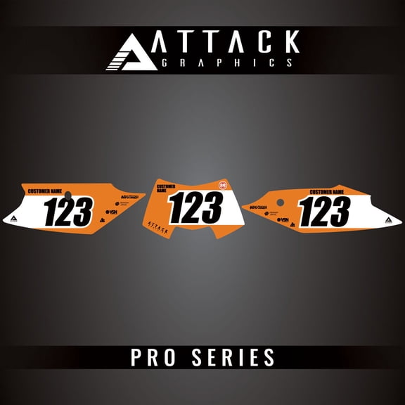 Attack Graphics Pro Series Number Plate Backgrounds