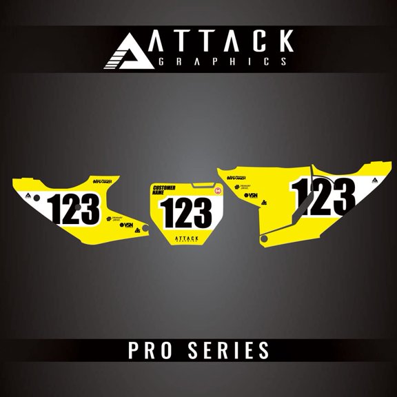 Attack Graphics Pro Series Number Plate Backgrounds