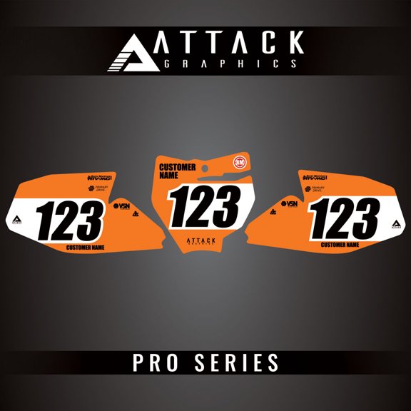 Attack Graphics Pro Series Number Plate Backgrounds