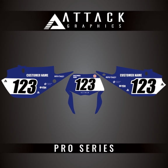 Attack Graphics Pro Series Number Plate Backgrounds