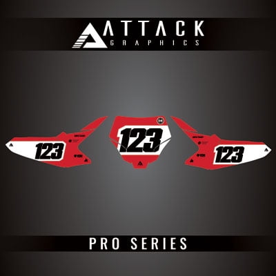 Attack Graphics Pro Series Number Plate Backgrounds