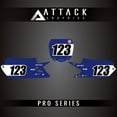 thumbnail image 1 of Attack Graphics Pro Series Restyle Number Plate Backgrounds Compatible with Cycra Powerflow Body Kit for Yamaha YZ250FX 2023, 1 of 4
