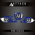 thumbnail image 1 of Attack Graphics Pro Series Restyle Number Plate Backgrounds Compatible with Cycra Powerflow Body Kit for Yamaha YZ450F 2015, 1 of 4