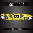 thumbnail image 1 of Attack Graphics Pro Series Restyle Number Plate Backgrounds Compatible with Polisport MX Restyling Kit for Suzuki RM125 2006, 1 of 4