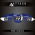 thumbnail image 1 of Attack Graphics 2069890013-d13355-06 Pro Series Restyle Number Plate Backgrounds Compatible with Polisport MX Restyling Kit for Yamaha YZ125 2006, 1 of 4